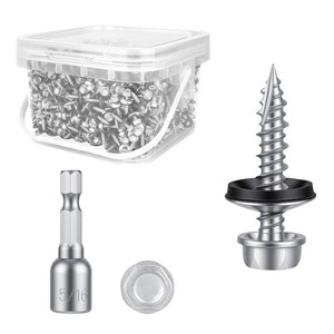 $52 Kryonix Metal Roofing Screws #10 x 1 Inch, 1000pcs, Ruspert Coating Screws