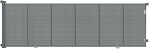 $79 120 Inch Retractable Baby Gates Extra Wide, 42 Inch Extra Tall Retractable Gate for IndoorOutdoor, 10 Foot Reinforced Retractable Dog Gate with Reinforcement Rod for Doorways, Stairs, Garage