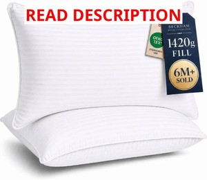$80 Beckham Hotel Collection Bed Pillows King Size Set of 2