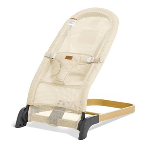 $90 Foldable Baby Bouncer Seat, 3 Heights, Breathable Mesh (Mesh Beige)
