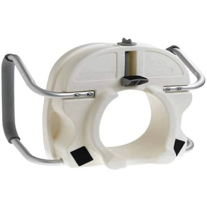 $64 Carex E-Z Lock Raised Toilet Seat with Handles - 5 Inch Toilet Seat Riser with Arms - Fits Most Toilets
