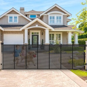 $130 200 Retractable Baby Gates Extra Wide Dog Gates for Doorways,Black