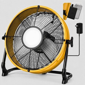 $113 T-SUN 16 Battery Powered Fan with LED Light Compatible with Dewalt 20V