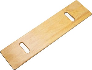 $27 Wooden Slide Transfer Board with Handles for Seniors, 500 lb Capacity