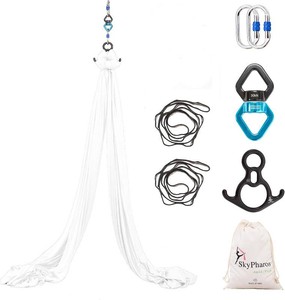 $110 Aerial Silks Yoga Swing Set, Fitness Aerial Yoga Kit