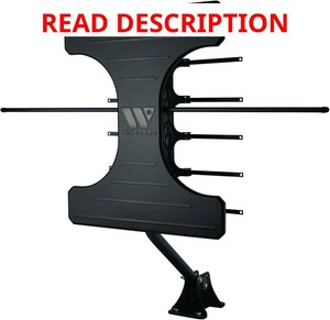 $150 Winegard Elite 7550 Outdoor HDTV Antenna - Embedded Ultra-Low Noise Amplifier - 70 Mile VHFUHF Range - Wide Beam - Clear Circuit Technology - NextGen TV Compatible   with Outdoor Mount