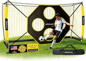 $105 Soccer nets for Backyard, 12x6 FT Soccer Net Easy Setup, Portable Soccer Goals for Backyard with Upgraded Collapsible Metal Base, Outdoor Indoor Soccer Goal Net for Practice with Carry Bag