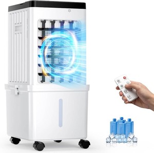 $125 Evaporative Air Cooler, Portable Swamp Cooler for Home with 4 Wind Modes