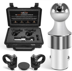 $125 60692 Gooseneck Hitch Kit, 2-516 Gooesneck Ball Fits Ford 2013-2026 Ford F250 F350 F450, 2016-2026 Chevrolet Silverado, GMC Sierra & Titan XD 30000 lbs GTW 7500 lbs VTW 2 Safety Chain