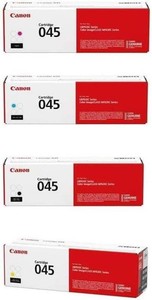 $317 Canon CRG-045 4-Color Complete Toner Cartridge Set