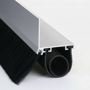 $90 Raycity Garage Door Seal Kits, Weatherproofing Garage Door Bottom Seal Rubber with Pre-Drilled Aluminum Track Retainer & Brush Seal