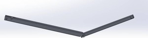 $80 RV Awning Pitch Arm, 31.5 Black Anodized Aluminum for 69 Flat Awning