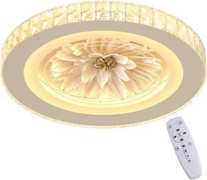 $120 19 Smart Crystal LED Ceiling Light Compatible with Alexa, Dimmable Control Pendant Lighting for Bedroom, Kitchen, Dining Room, Hallway, Living Room