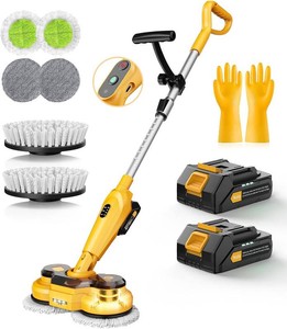$160 qimedo Cordless Electric Mop M3, 6000mAh, 2-in-1 Power Scrubber & Mops