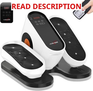 $150 Under Desk Elliptical Machine, Electric Leg Exerciser While Sitting for Seniors with Remote Control, Whisper Quiet Motorized Seated Pedal Exerciser, Home Office Daily Use, No Assembly Required