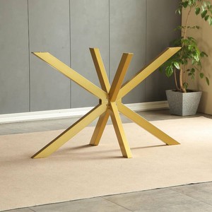 $95 30 Gold Table Base, Heavy Duty Metal Legs for Glass & Wood