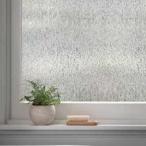 $50 Rain Window Privacy Film by Artscape - Decorative Textured Glass Design, Static Cling, Blocks Views, Not Light, UV Protection, Non-Adhesive Water-Applied Installation, Made in USA - 36 x 72 Inch