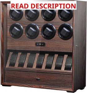 $210 Watch Winder for 48 Automatic Watches, Watch Rotator Box for Rolex