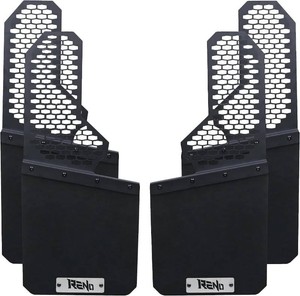 $160 RENO Mud Flaps, Driver  Passenger Sides Splash Guards Heavy Duty Vehicle Sediment Protection Compatible with Universal Off-Road Vehicle RV Vans Truck Mud Flap (Front  Rear, 4PCS)