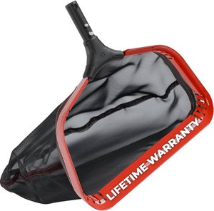 $55 ProTuff 490 Promise 23.5in Wide Pro Pool Leaf Rake Net, Deep Bag Skimmer