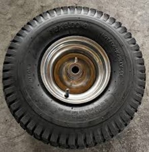 15X6.00-6 Lawn Mower Tires with Rim, Natural Rubber Turf ...