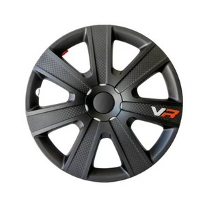$76 Alpena 15in VR Carbon Wheel Cover Kit Black 4 Pack, Model 58259