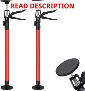 $51 2Pack Adjustable Support Pole (Retractable from 45 to 114), Cabinet Jacks for Installing Cabinets, Steel 3rd Hand Support System, Support Rod for Jacks Cargo Bars Drywalls, Supports up to 180 lbs