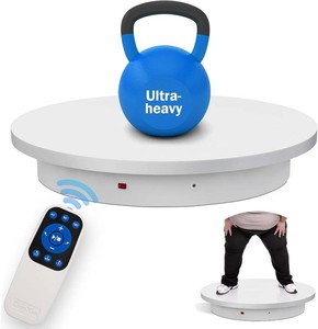 $176 23.6In Remote Large Motorized electric turntable Rotating platform Photography Turntable Motorized lazy susan Base giratoria para for Photography,3D Scanner,Heavy duty display(Load Range220500lbs)