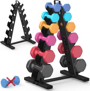 $56 TomCare 6-Tier5-Tier4-Tier2-Tier Dumbbell Rack Stand Only for Home Gym