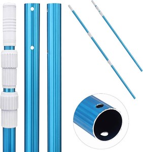 $27 UNCO- Telescopic Pool Pole, 12 Ft, Adjustable 3pc Expandable Cleaning Pole
