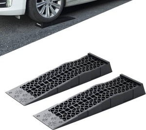 $37 Ramps Low Profile Plastic Car Service Ramps 3 Ton Truck Vehicle - 2 Pack