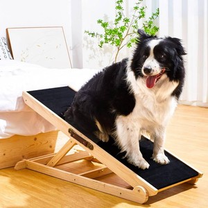 $140 Woohoo Dog Ramp for Couch & Bed, Adjustable Wooden Ramp for Dogs