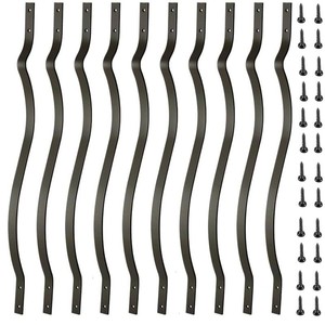 $120 Deck Balusters 51 Pack Metal Deck Spindles, 32.25x1 Staircase Baluster with Screws, Metal Deck Railing for Wood and Composite Deck, Stylish Baluster for Outdoor Stair Deck Porch