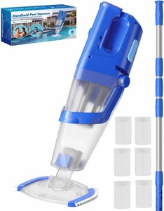 $110 Cordless Handheld Pool Vacuum Cleaner for Inground Pool with Pole