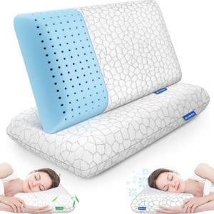 $54 CushZone Memory Foam Pillow, Bed Pillow Neck Pillow for Sleeping