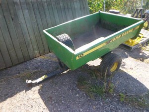 John Deere 2-Wheel Pull-Behind Garden Trailer