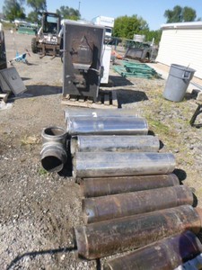 Shelter Wood Stove with Pipes