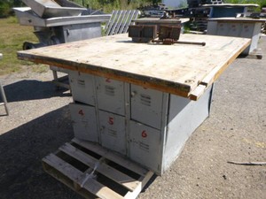 Workshop Table with Storage Lockers