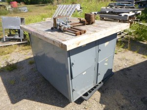 Workshop Table with Storage Lockers