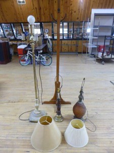 Lamps and Coat Rack