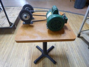 Bench Grinder on Table