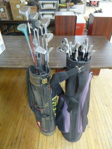 2 Sets of Kids Golf Clubs with Bag