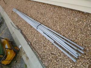 Bundle of Underground PVC Pipes