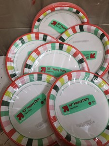 6 packages of 24ct Heavy Duty 10in disposable paper plates (144ct total)