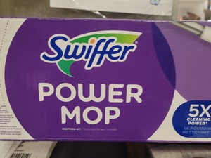 New Swiffer Power Mop 5X Cleaning Power Mopping Kit