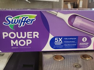 New Swiffer Power Mop 5X Cleaning Power Mopping Kit