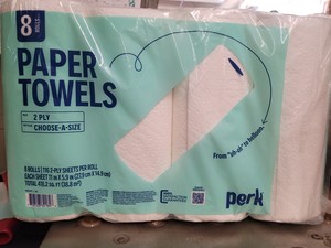 Perk Choose-A-Size paper towels 8-rolls 116-2-ply sheets per roll
