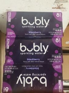 3- Bubly Blackberry Sparkling Water 8-12fl Oz cans (total of 24 cans)