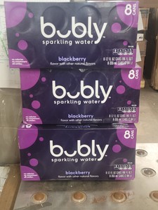 3- Bubly Blackberry Sparkling Water 8-12fl Oz cans (total of 24 cans)