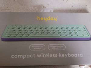 Heyday compact wireless keyboard Bluetooth 5.1 enabled